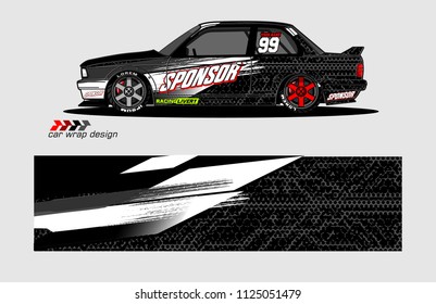 car decal design. Abstract camouflage background vector for vehicle vinyl wrap.
