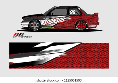 car decal design. Abstract camouflage background vector for vehicle vinyl wrap.