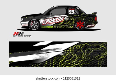 car decal design. Abstract camouflage background vector for vehicle vinyl wrap.
