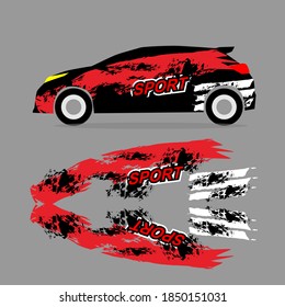 Car decal design concept abstract stock graphic vector 