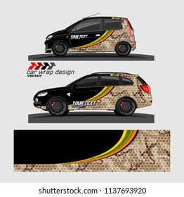 Car decal design vector