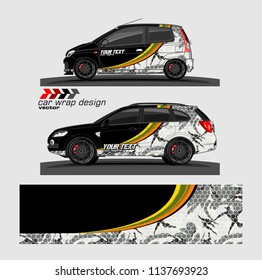 Car decal design vector