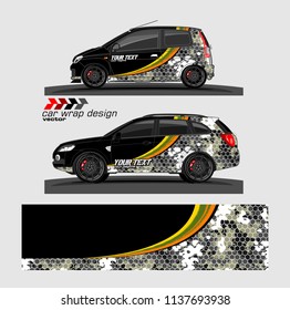 Car decal design vector