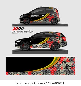 Car decal design vector