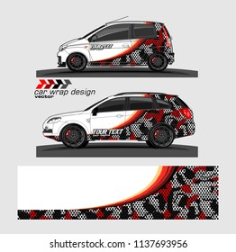 Car decal design vector