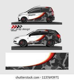 Car decal design vector