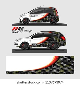 Car decal design vector