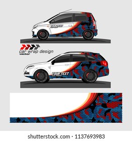 Car decal design vector