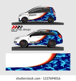 Car decal design vector