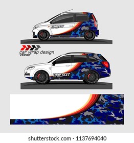Car decal design vector