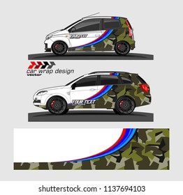 Car decal design vector