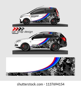 Car decal design vector