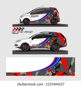 Car decal design vector