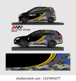 Car decal design vector