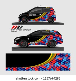 Car decal design vector