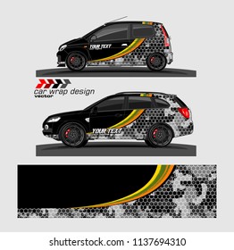 Car decal design vector