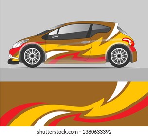 Car decal design vector