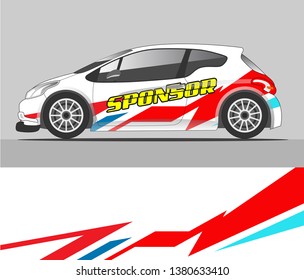 Car decal design vector