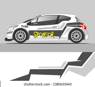Car decal design vector