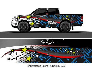 car decal design vector. abstract racing livery for vehicle vinyl wrap