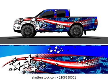 car decal design vector. abstract racing livery for vehicle vinyl wrap