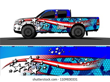 car decal design vector. abstract racing livery for vehicle vinyl wrap
