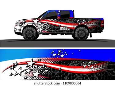 car decal design vector. abstract racing livery for vehicle vinyl wrap