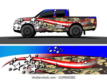 car decal design vector. abstract racing livery for vehicle vinyl wrap