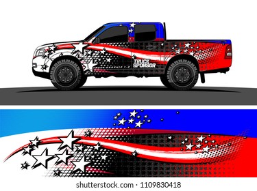 car decal design vector. abstract racing livery for vehicle vinyl wrap