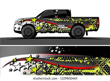 car decal design vector. abstract racing livery for vehicle vinyl wrap