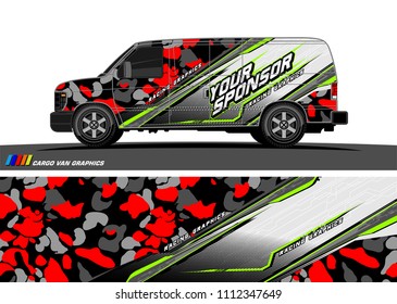 car decal design vector. abstract background for vehicle vinyl wrap