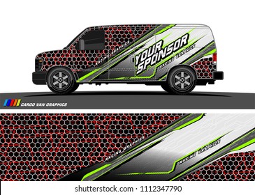 car decal design vector. abstract background for vehicle vinyl wrap