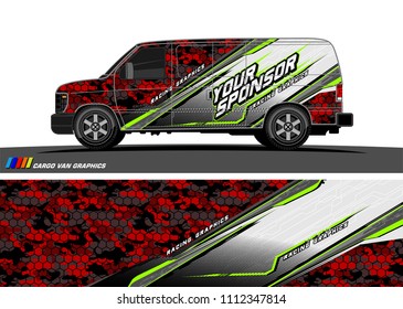 car decal design vector. abstract background for vehicle vinyl wrap