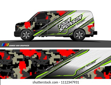 car decal design vector. abstract background for vehicle vinyl wrap