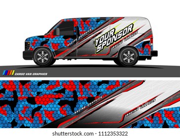 car decal design vector. abstract background for vehicle vinyl wrap
