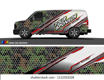 car decal design vector. abstract background for vehicle vinyl wrap

