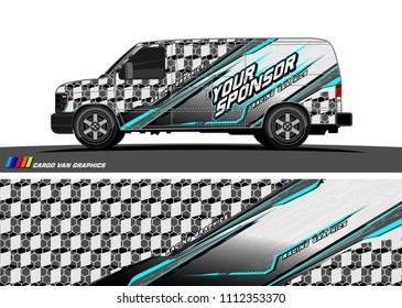 car decal design vector. abstract background for vehicle vinyl wrap
