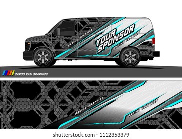 car decal design vector. abstract background for vehicle vinyl wrap
