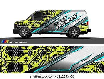 car decal design vector. abstract background for vehicle vinyl wrap
