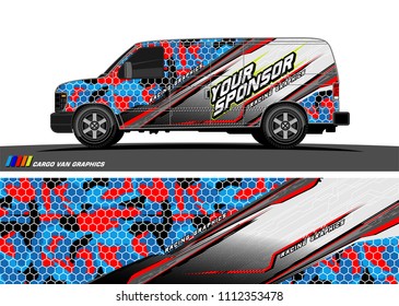 car decal design vector. abstract background for vehicle vinyl wrap
