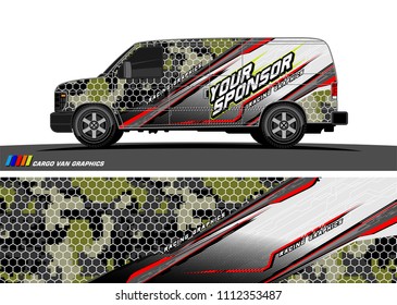 car decal design vector. abstract background for vehicle vinyl wrap
