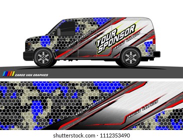 car decal design vector. abstract background for vehicle vinyl wrap
