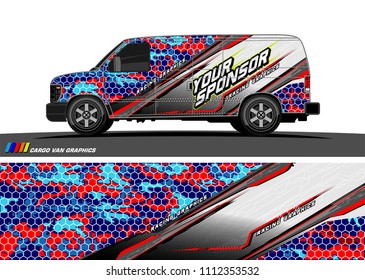car decal design vector. abstract background for vehicle vinyl wrap
