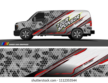 car decal design vector. abstract background for vehicle vinyl wrap
