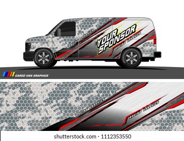 car decal design vector. abstract background for vehicle vinyl wrap
