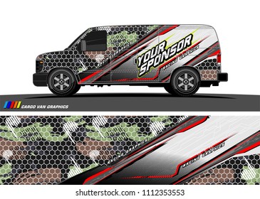 car decal design vector. abstract background for vehicle vinyl wrap
