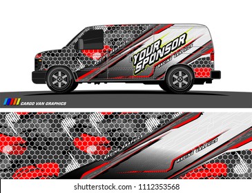 car decal design vector. abstract background for vehicle vinyl wrap
