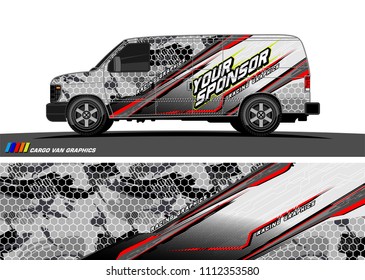 car decal design vector. abstract background for vehicle vinyl wrap
