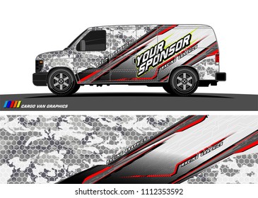 car decal design vector. abstract background for vehicle vinyl wrap
