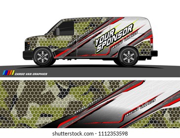 car decal design vector. abstract background for vehicle vinyl wrap

